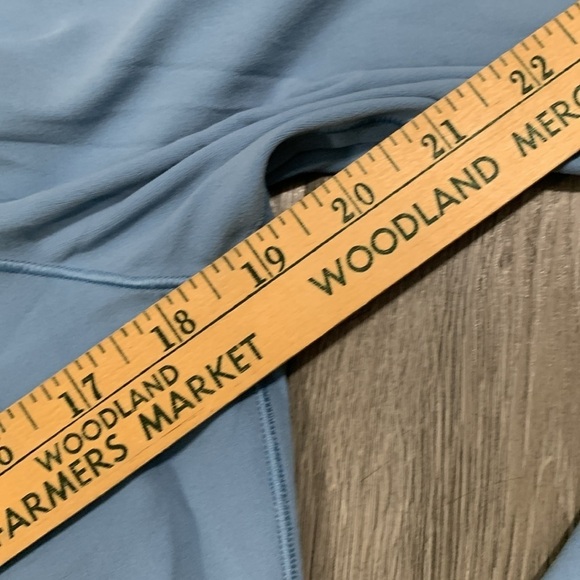 Lululemon Melodic Movement Long Sleeve Cascade Blue Cowl Neck size 12 - Picture 14 of 14